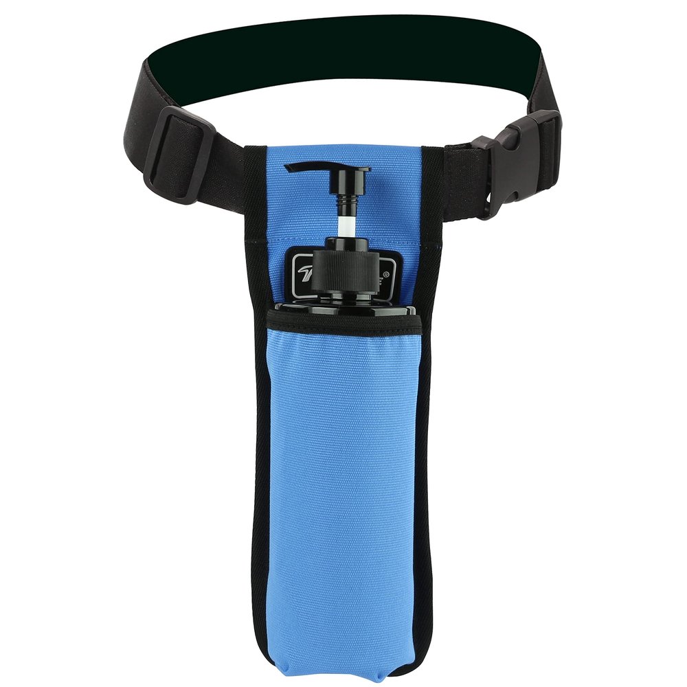Massage Oil Holster Massage Bottle Bag Lotion Holster Massage Therapist Massage Oil Holster Massage Lotion (1kd9D-Blue)
