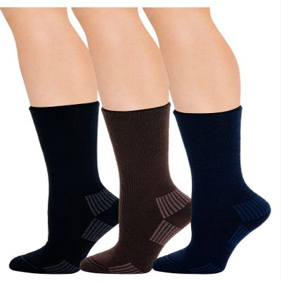 BE SHAPY Diabetic Mid Calf Socks Medias para Diabeticos 3 Pack