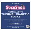12 Pack Mens Viloft Non Binding Thermal Diabetic Socks | Sock Snob (7-12, White) view 3