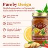 FOND Regenerative Grass Fed Beef Bone Broth Infused with Organic Ginger & Cayenne  Slow-Simmered Beef Broth for Rich and Nourishing Flavor, Nutrient-Dense, Artisan Quality  14 oz (8-Pack) view 3