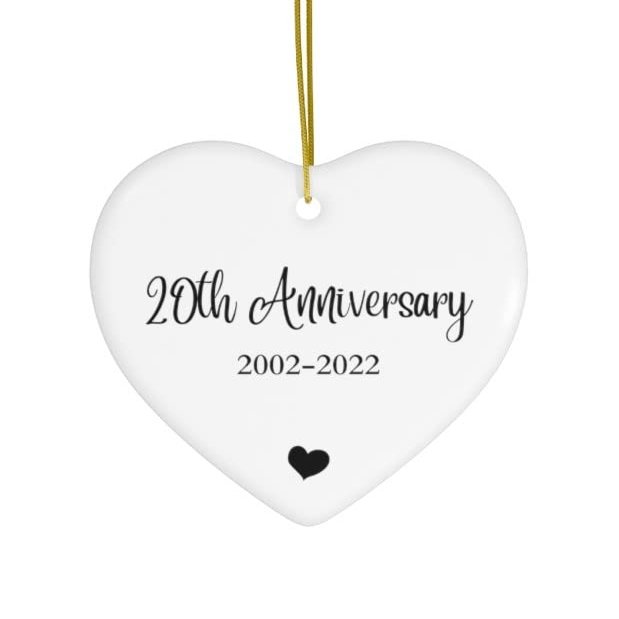 20th Gift for Parents Gift for Sibling Anniversary Party Keepsake Gift