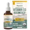 Organic Vitamin D3 10,000 IU - Plant D3, Vegan, Max Strength Sublingual Liquid D3 Drops - 200% Higher Absorption, 100% Plant-Based Cholecalciferol Form & Vegan D3, Adjustable Dosing (30 Servings) view 1