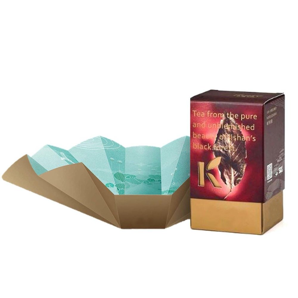 1.7oz Handpicked Loose Leaf Black Forest Winter Harvest Tea Lotus Flower Gift Box Set
