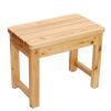 XJHOME Shower/Bath Stools Wooden Bathroom Bench Shower Foot Rest for Bathtub Shaving Legs Spa Sauna Seat Bathing Seat Waterproof Non-Slip for The Elderly Disabled Small Seat (Size : 50x30x20cm) view 1