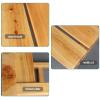 XJHOME Shower/Bath Stools Wooden Bathroom Bench Shower Foot Rest for Bathtub Shaving Legs Spa Sauna Seat Bathing Seat Waterproof Non-Slip for The Elderly Disabled Small Seat (Size : 50x30x20cm) view 3