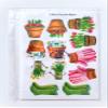 12 Gardener Theme, Green Thumb, Gardening Edible Cupcake Toppers - Stand Up SWEETENED Wafer Cake Decorations view 2