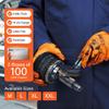 1st Choice 6 mil Orange Gloves, Disposable, Latex Free, Raised Diamond Grip, Mechanic Glove for Men, Large, 2 Boxes of 100 view 2