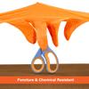 1st Choice 6 mil Orange Gloves, Disposable, Latex Free, Raised Diamond Grip, Mechanic Glove for Men, Large, 2 Boxes of 100 view 3