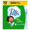 Puffs Plus Lotion Facial Tissues, 10 Cubes, 56 Tissues Per Box view 1