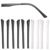 5 Pairs Anti-Slip Silicone Eyeglass End Tips Ear Sock Pieces Tube Eyewear Comfort Replacement Tips for Flat Thin Metal Eyeglass Legs,3Black/2White view 1