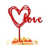 10 Pcs Glitter Love Heart Cupcake Toppers For Wedding Anniversary Cake Topper Party Supplies view 2