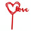 10 Pcs Glitter Love Heart Cupcake Toppers For Wedding Anniversary Cake Topper Party Supplies view 4