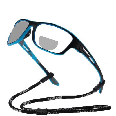 TR90 Transition Photochromic Bifocal Reading Glasses for Mens and Women Outdoor Sports Presbyopia Sunglasses reader (blue, 3.0, multiplier_x)