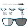 TR90 Transition Photochromic Bifocal Reading Glasses for Mens and Women Outdoor Sports Presbyopia Sunglasses reader (blue, 2.0, multiplier_x) view 2