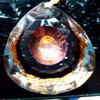 100pcs 63MM BURGUNDY CHANDELIER LIGHT CRYSTALS DROPS DRAGON EYE view 1
