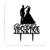 Personalized Wedding Cake Topper Fabulous Cake Bunting Decor Cake Cupcake Toppers Mr Mrs Last Name Family Name Customized Cupcake Topper for Anniversary Engagement Bridal Shower Cake Party Decoration view 2