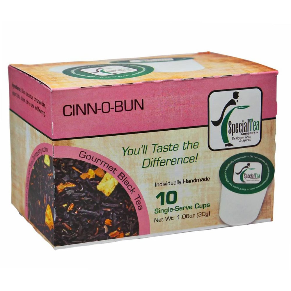 Special Tea Company Cinn-O-Bun Tea Black Tea Single Serve Cups (Pack of 10)
