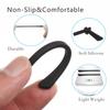 5 Pairs Anti-Slip Silicone Eyeglass End Tips Ear Sock Pieces Tube Eyewear Comfort Replacement Tips for Flat Thin Metal Eyeglass Legs Black view 2
