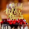 God Bless Arrow Cake Toppers Funny Wooden Birthday Cake Toppers Custom Baby Grils Boys Any Age Name Happy Birthday Cake Bunting Decor For Various Birthday Party Anniversary Glitter Wood view 4