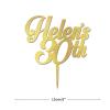ArogGeld Happy 30th Birthday Cake Topper Funny Wooden Cake Toppers Happy Birthday Customized Men Women Any Age Name Birthday Cake Decoration For Cake Dessert Pastry Glitter Wood view 3