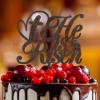 ArogGeld He Is Risen Cake Topper Funny Wooden Brown Cake Toppers Happy Birthday Personalized Baby Grils Boys Any Age Name Anniversary Party Decoration For Engagement Bridal Shower Vow Renewal Wedding view 4