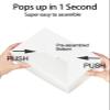 Happyhiram 50 Ct Large Party Gift Boxes with Handle White, 9x6x6 Gable Lunch Boxes Party Favor Boxes Barn Style Carry Out Box Recyclable Welcome Boxes Paper for Cookie Birthday Baby Shower Wedding view 4