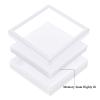 BENECREAT 6Pcs White Plastic Boxes with Sponge Inside Gift Boxes Clear Window Presentation 3.5"x3.5"x1" for Jewelry Birthday, Mother's Day Festival Gift Packing view 4