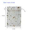 ANSLEY SHOP 100pcs 4x6 Inches Drawstrings Organza Gift Candy Bags Wedding Favors Bags (Star-White) view 2