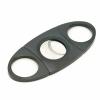 menesia Stainless Steel Cigar Cutter Guillotine with Leather Pouch, Double Blade for a Precise Perfect Cut(Black Deer) view 2