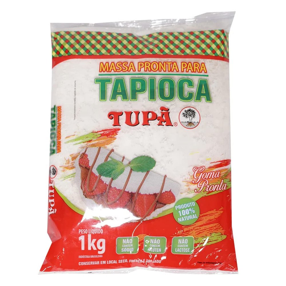 Massa Pronta para Tapioca Tup Tapioca Flour Ready Dough Tup 1kg / 35.27oz / 2.2lb. (Pack of 9)