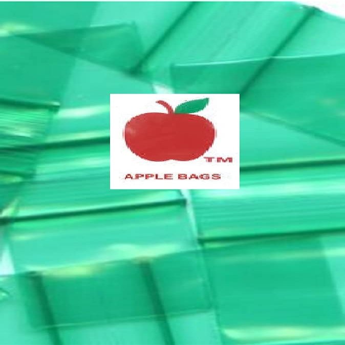 10000 PACK APPLE BAGGIES MINI 2mil CLEAR BAGS 10,000 resealable plastic (5858-S Green)