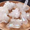 WGPHDW Meditation Home Decor, 1pc Natural Clear Quartz Electroplating Angel Aura Crystal Cluster Aquarium Decoration Home Ornaments Gifts,Natural Crystal (Size : About 20-50g) view 3