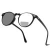 Transition Photochromic Bifocal Reading Glasses round Frame For Women men Readers magnification Sunglasses (black, 1.25, multiplier_x) view 1