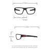 Photochromic Bifocal Reading Glasses Men Square Sports Style Glasses Presbyopic Magnification Transition sunglasses (black white, 2.25, multiplier_x) view 4