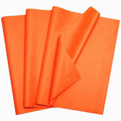 Bobobag 100 Sheets 20"X14" Orange Tissue Paper for Gift Bags,Halloween Dec, Autumn Thanksgiving, Arts Craft Party Favor Decoration