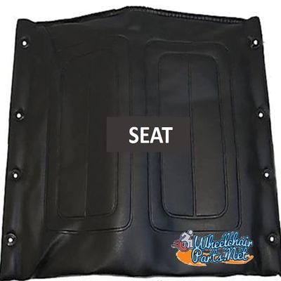 22" x 18" Vinyl Upholstery for Invacare Chairs with 5 Mounting Holes (Seat and Back 22"x18" Black)