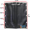 22" x 18" Vinyl Upholstery for Invacare Chairs with 5 Mounting Holes (Seat and Back 22"x18" Black) view 2