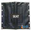 22" x 18" Vinyl Upholstery for Invacare Chairs with 5 Mounting Holes (Seat Only (No Back) Black) view 1