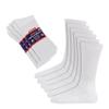 Diamond Star Diabetic Socks For Men Women Non-Binding Doctor Approved Diabetic Crew Socks White (13-15) view 1