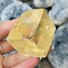 WGPHDW Meditation Home Decor, Natural Orange Clear Iceland Spar Stone Yellow Calcite Reiki Healing Specimen Rough Raw Mineral Collection Gift Gifts,Natural Crystal (Size : 1 Piece) view 1