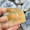 WGPHDW Meditation Home Decor, Natural Orange Clear Iceland Spar Stone Yellow Calcite Reiki Healing Specimen Rough Raw Mineral Collection Gift Gifts,Natural Crystal (Size : 1 Piece) view 2