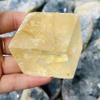 WGPHDW Meditation Home Decor, Natural Orange Clear Iceland Spar Stone Yellow Calcite Reiki Healing Specimen Rough Raw Mineral Collection Gift Gifts,Natural Crystal (Size : 1 Piece) view 3