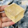 WGPHDW Meditation Home Decor, Natural Orange Clear Iceland Spar Stone Yellow Calcite Reiki Healing Specimen Rough Raw Mineral Collection Gift Gifts,Natural Crystal (Size : 1 Piece) view 4