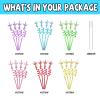 24 Glitter Mermaid Party Favors Mermaid Tail Drinking Straws for Mermaid Birthday Party Supplies with 2 PCS Straws Cleaning Brush view 4