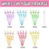 24 Glitter Princess Party Favors Reusable Crown Drinking Straws 6 Designs Great for Princess Theme Birthday Party Supplies with 2 Cleaning Brushes view 3