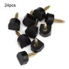 24pcs High Heel Tips Replacement kit with Size 8/9/10/11/12/13mm Non-slip Shoe Repair Replacement Heels Tips U-Shape Black(13x13cm) view 2
