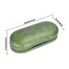 Muf 2 in 1 Contact Lens Case and Glasses Case, Double Sided Design with Mirror, Portable Travel Kit with Tweezer, Remover and Solution Bottle, Green view 2