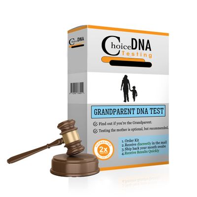 Choice DNA Grandparent DNA Testing, with Chain of Custody and Local Clinic Collection Included, DNA Results with All Lab Fees Included, Results in 2-6 Business Days
