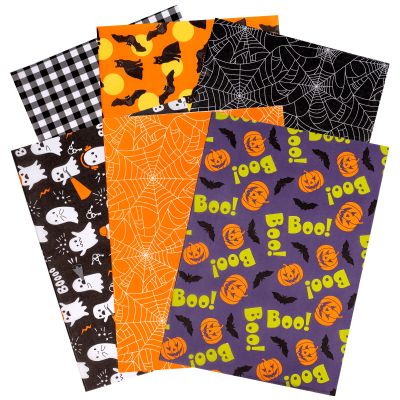 MAYPLUSS Wrapping Tissue Paper - 90 Sheets - Halloween Design - 13.7 inch X 19.7 inch Per Sheet