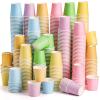 Nicunom 600 Pack 2 oz Disposable Bathroom Cups Mouthwash Cups Paper Sampling Cup Drinking Cup Small Cup for Home Picnic Travel Party, 6 Colors view 1